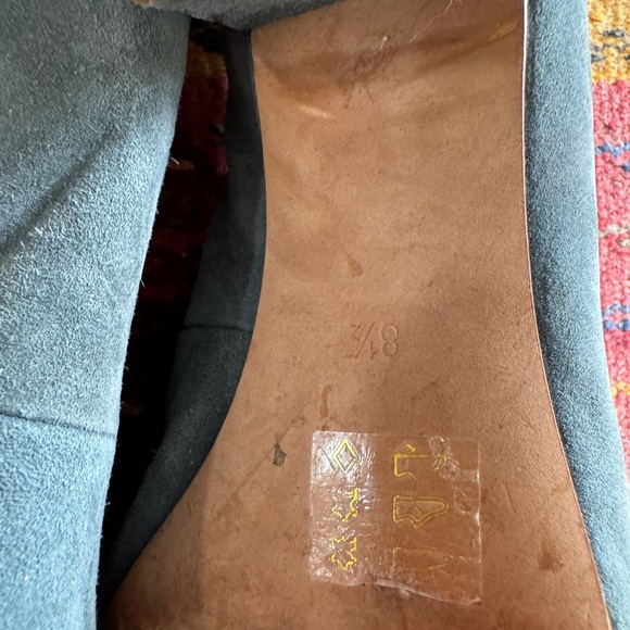 Madewell Blue Suede Heels - Picture 4 of 5